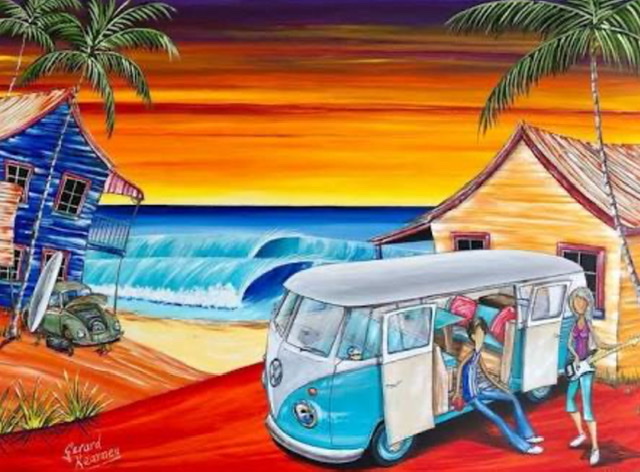 Gerard Kearny Art - Surf & Beach Art - Canvas & Poster Prints, Calenders &Coasters