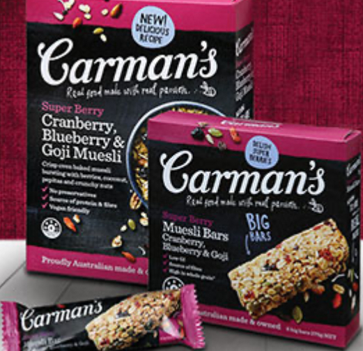 Carmans - Museli Bars, Cereal & Snacks