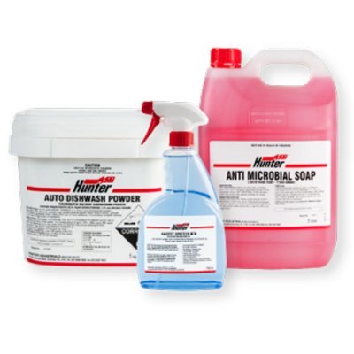 Hunter Industrials - Specialty range of chemical products, accessories and paper products.
